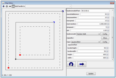 Group Models' Map Editor (with a Square Reflect map for its leaders' model)
